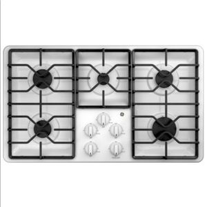 GE® 36" Built-In Gas Cooktop with Dishwasher-Safe Grates - 5 Burner